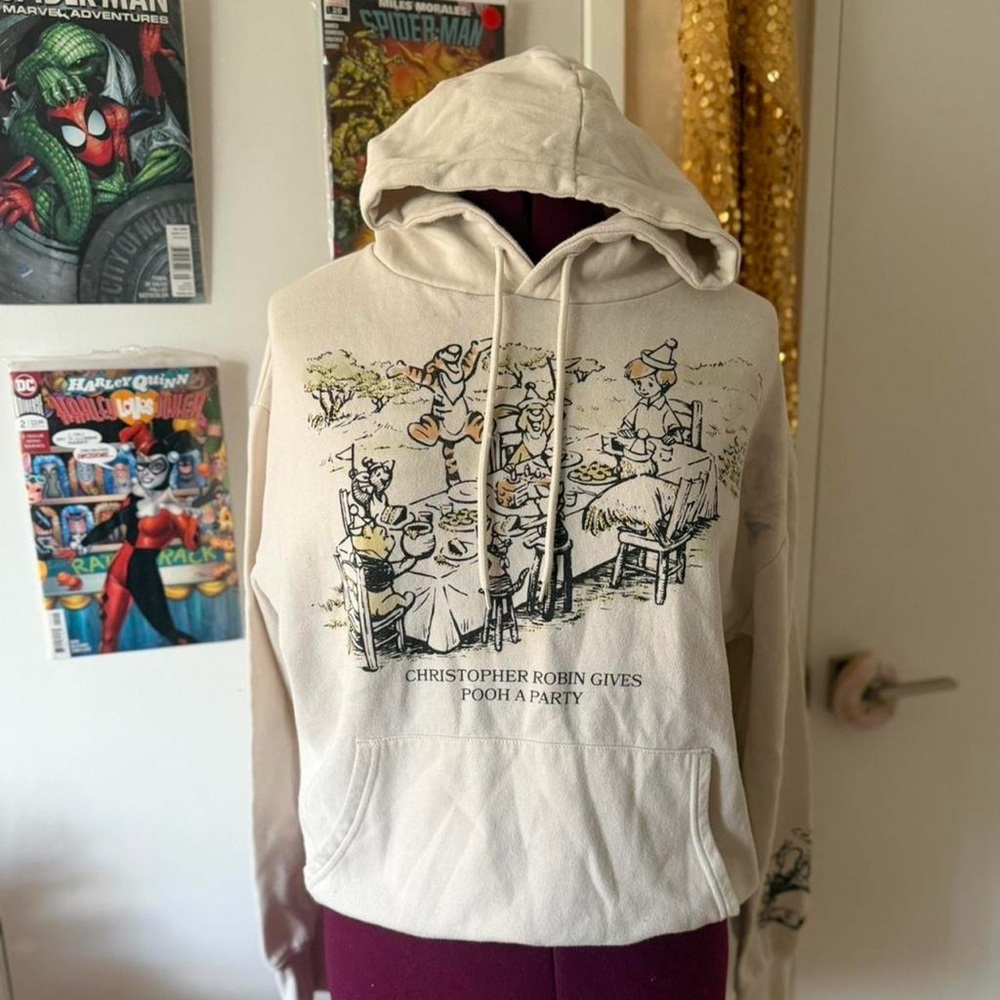 Christopher Robin Pooh Party Winnie the Pooh Disney Cream Hoodie